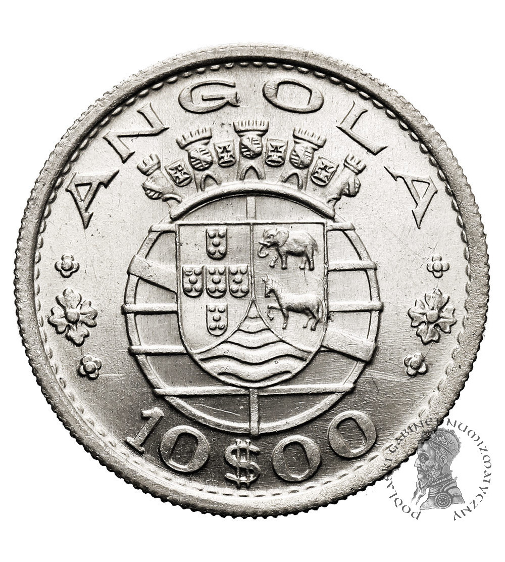 Angola. 10 Escudos 1952