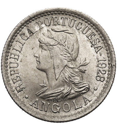 Angola. 2 Macutas (10 Centavos) 1928