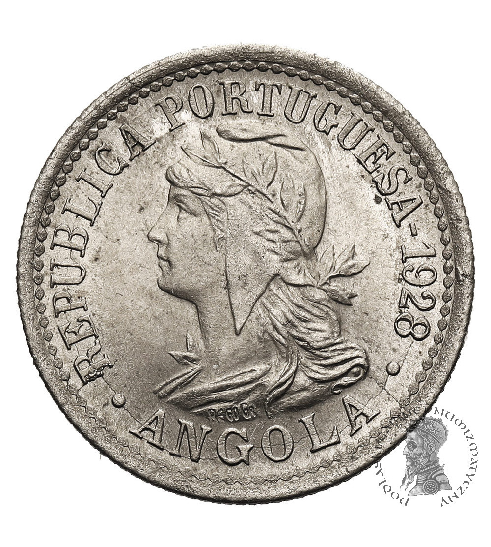 Angola. 2 Macutas (10 Centavos) 1928