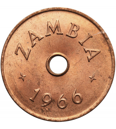 Zambia. 1 Penny 1966