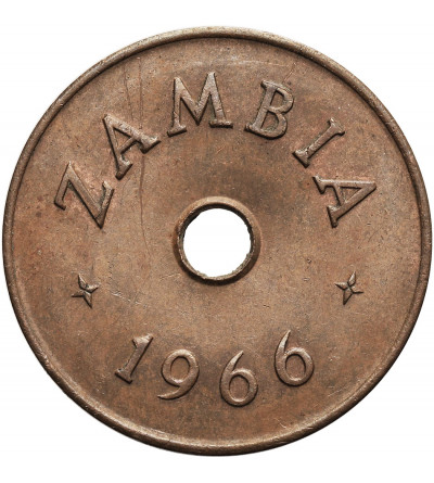Zambia. 1 Penny 1966