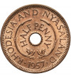 Rhodesia & Nyasaland. 1/2 Penny 1957