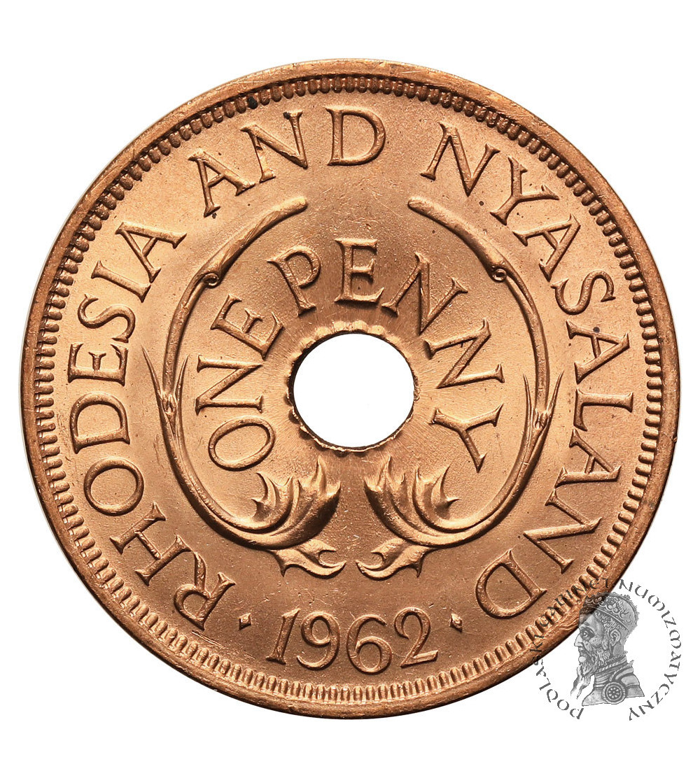 Rhodesia & Nyasaland. 1 Penny 1962