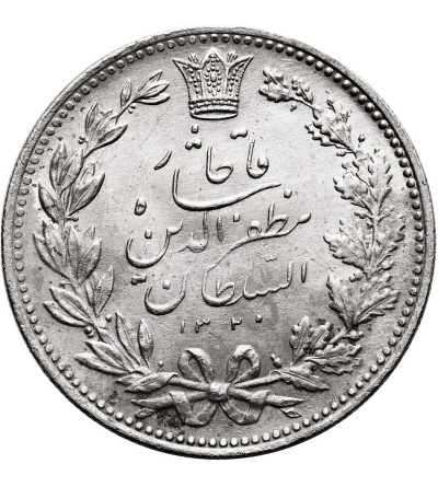 Iran, Muzaffar al-Din Shah. 5000 Dinars (5 Kran), AH 1320 / 1902 AD