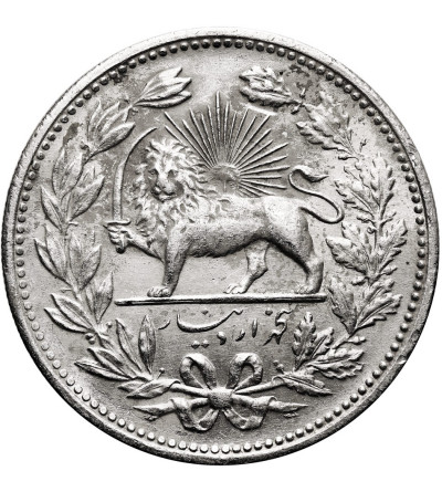 Iran, Muzaffar al-Din Shah. 5000 Dinars (5 Kran), AH 1320 / 1902 AD