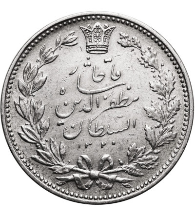 Iran, Muzaffar al-Din Shah. 5000 Dinars (5 Kran), AH 1320 / 1902 AD