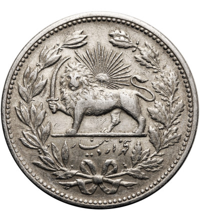 Iran, Muzaffar al-Din Shah. 5000 Dinars (5 Kran), AH 1320 / 1902 AD