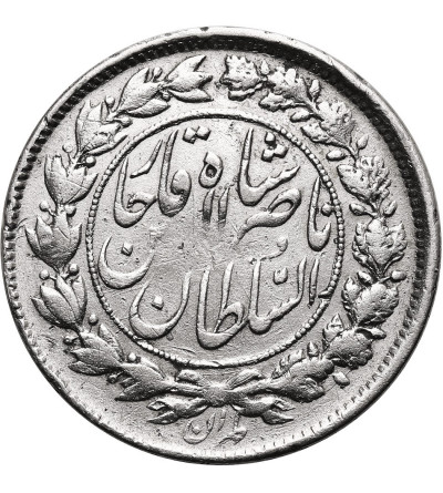 Iran, Nasir al-Din Shah, AH 1264-1313 / 1848-1896 AD AD. 1000 Dinars (Kran / Qiran), AH 1297 / 1879 AD