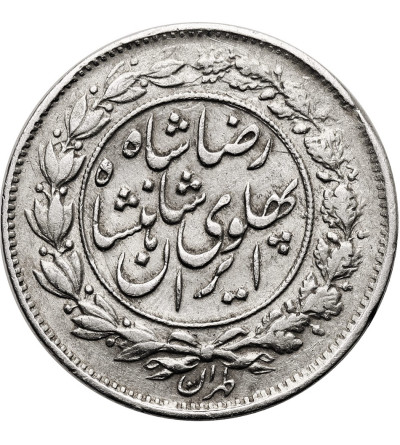 Iran, Reza Shah, AH 1344-1360 / 1925-1941. 1000 Dinars (1 Kran / Qiran), SH 1306 / 1927 AD