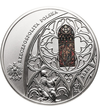 Poland. 50 Zlotych 2020, 700th Anniversary of the Consecration of the St. Mary's Basilica in Cracow