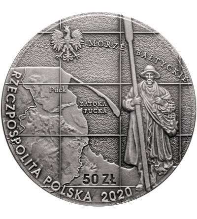Poland. 50 Zlotych 2020, 100th Anniversary of Poland's Wedding to the Baltic Sea