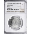 Kongo, Republika Demokratyczna. 10 franków 1965 - ESSAI (próba) - NGC MS 66