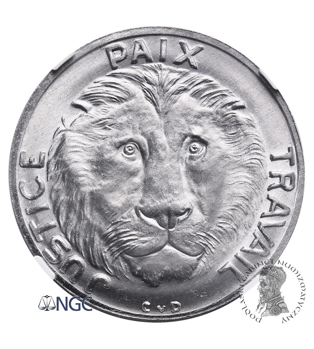 Kongo, Republika Demokratyczna. 10 franków 1965 - ESSAI (próba) - NGC MS 66 Kongo, Republika Demokratyczna. 10 franków 1965 - ESSAI (próba) - NGC MS 66