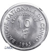 Congo, Democratic Republic. 10 Francs 1965 - ESSAI, NGC MS 66