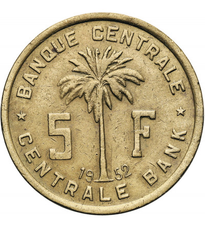Belgian Congo (Ruanda-Urundi). 5 Francs 1952