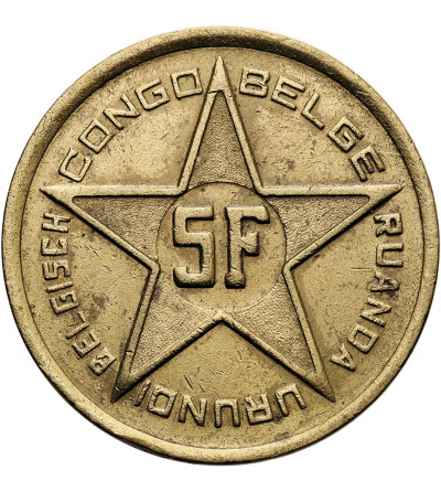 Belgian Congo (Ruanda-Urundi). 5 Francs 1952