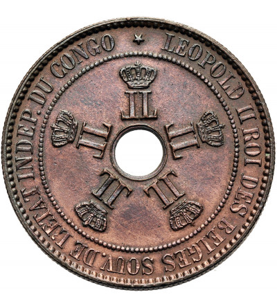 Belgian Congo, Leopold II 1865-1908. 10 Centimes 1888 LW