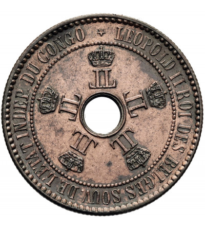 Belgian Congo, Leopold II 1865-1908. 5 Centimes 1888 LW