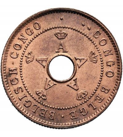 Belgian Congo, Albert I (1909-1934). 2 Centimes 1919