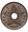 Kongo Belgijskie, Albert I (1909-1934). 1 Centime 1910