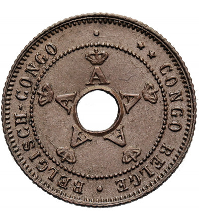 Kongo Belgijskie, Albert I (1909-1934). 1 Centime 1910