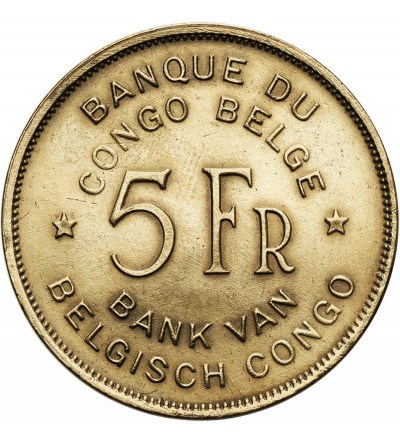 Belgian Congo, Leopold III (1934-1951). 5 Francs 1947