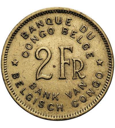 Belgian Congo, Leopold III (1934-1951). 2 Francs 1947