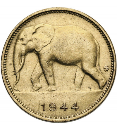 Belgian Congo, Leopold III (1934-1951). 1 Franc 1944
