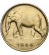Belgian Congo, Leopold III (1934-1951). 1 Franc 1944