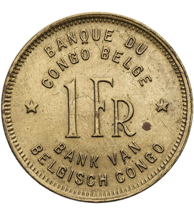 Belgian Congo, Leopold III (1934-1951). 1 Franc 1944