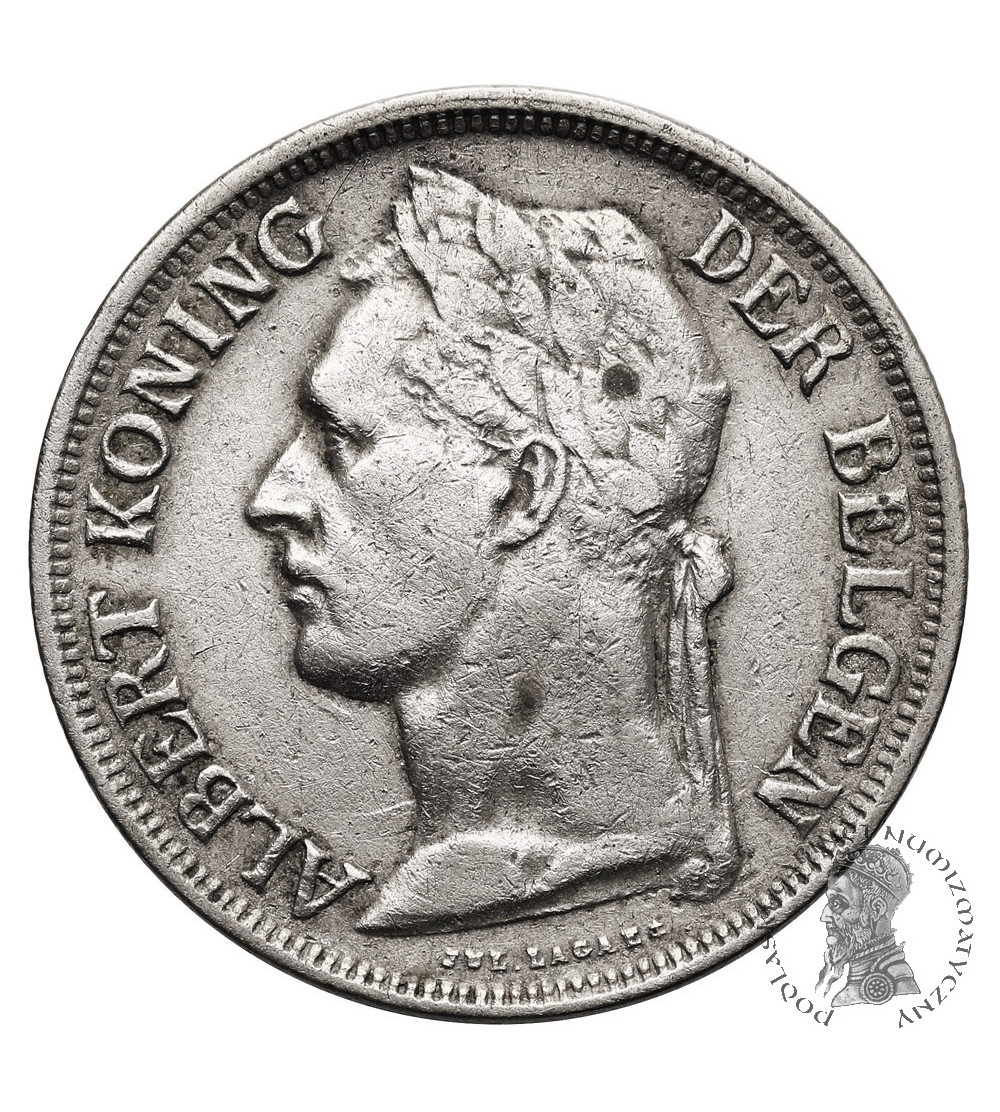 Belgian Congo, Albert I (1909-1934). 1 Franc 1928, BELGISCH CONGO
