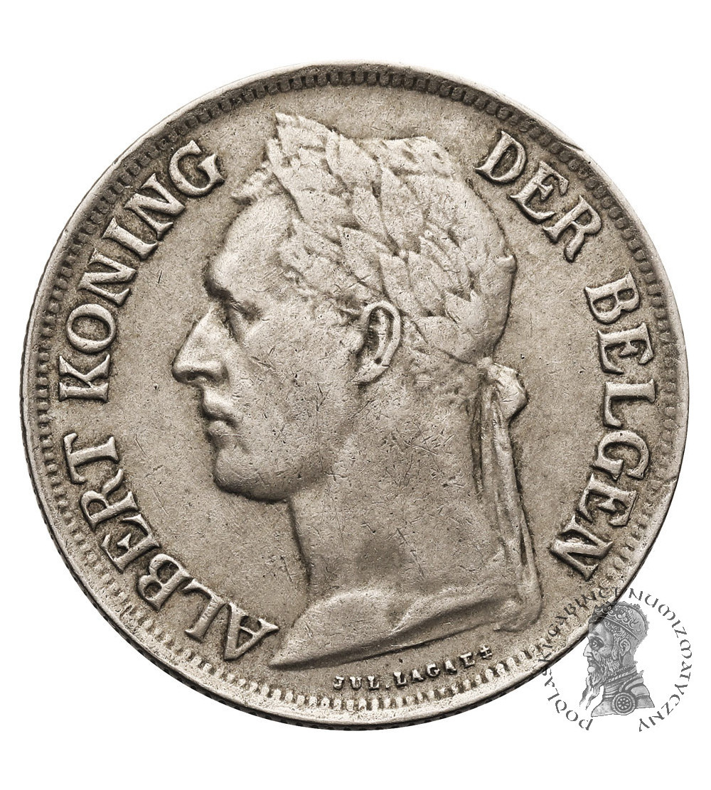 Belgian Congo, Albert I (1909-1934). 1 Franc 1926, BELGISCH CONGO