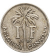 Belgian Congo, Albert I (1909-1934). 1 Franc 1926, BELGISCH CONGO