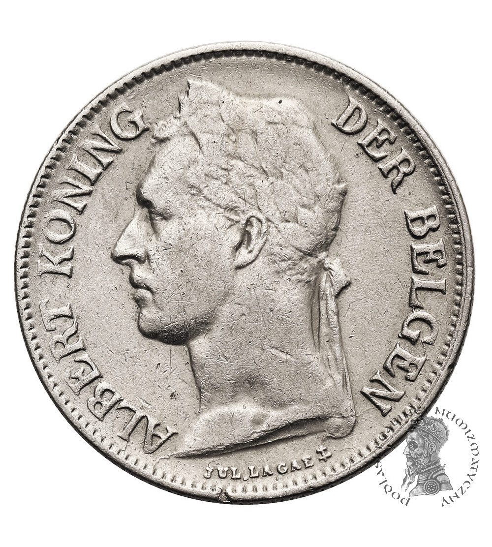 Kongo Belgijskie, Albert I (1909-1934). 50 Centimes 1926, BELGISCH CONGO Kongo Belgijskie, Albert I (1909-1934). 50 Centimes 1926, BELGISCH CONGO