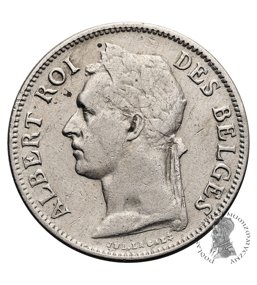 Belgian Congo, Albert I (1909-1934). 50 Centimes 1929, CONGO BELGE