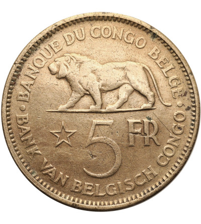 Belgian Congo, Leopold III (1934-1951). 5 Francs 1936