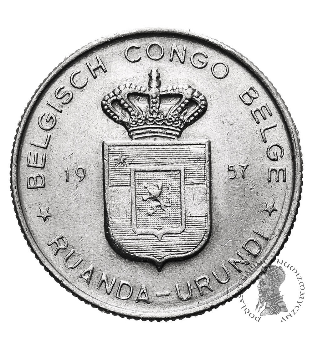 Belgian Congo. 1 Franc 1957