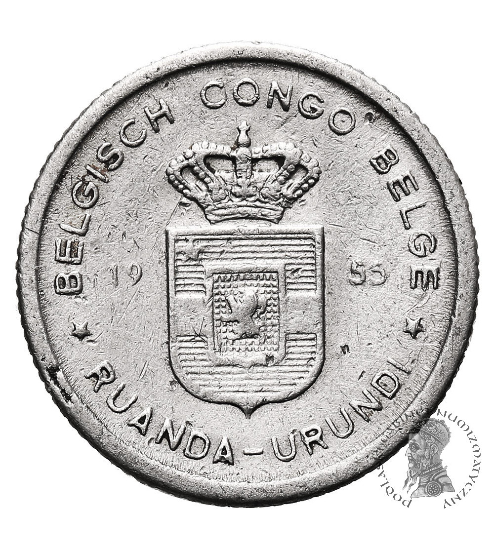 Belgian Congo. 50 Centimes 1955