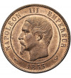 Francja, Napoleon III (1852-1870). 10 Centimes 1853, upamiętniające wizytę Napoleona III w Lille