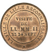 Francja, Napoleon III (1852-1870). 10 Centimes 1853, upamiętniające wizytę Napoleona III w Lille