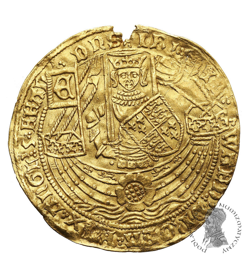 Great Britain, Edward IV 1461-1470 (First Reign). Gold Ryal or Rose Noble, no date, Flemish Imitation ca. 1585 AD, Gorinchem Great Britain, Edward IV 1461-1470 (First Reign). Gold Ryal or Rose Noble, no date, Flemish Imitation ca. 1585 AD, Gorinchem