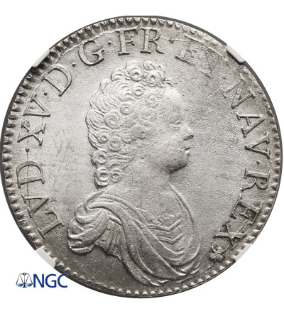 France, Louis XV (1715 - 1774). Ecu 1716 A, Paris - NGC MS 64