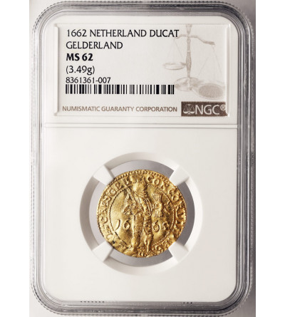 Niderlandy, Prowincja Geldria (1581-1795). 1 dukat (Gouden Dukaat) 1662, Harderwijk