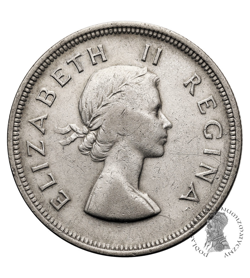 RPA, Elżbieta II (1952-1961). 2 1/2 szylinga 1953 KG RPA, Elżbieta II (1952-1961). 2 1/2 szylinga 1953 KG