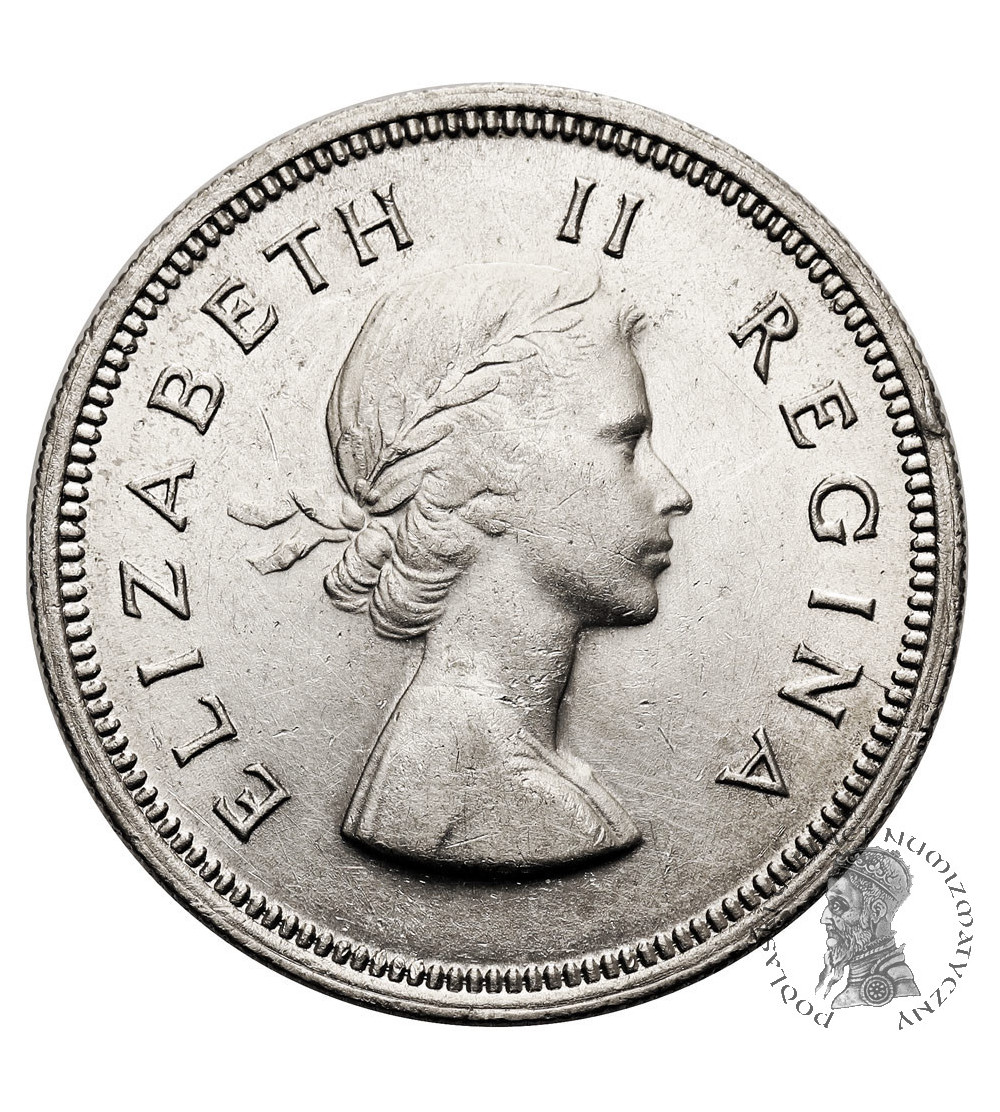 South Africa, Elizabeth II (1952-1961). 2 Shillings 1957 KG