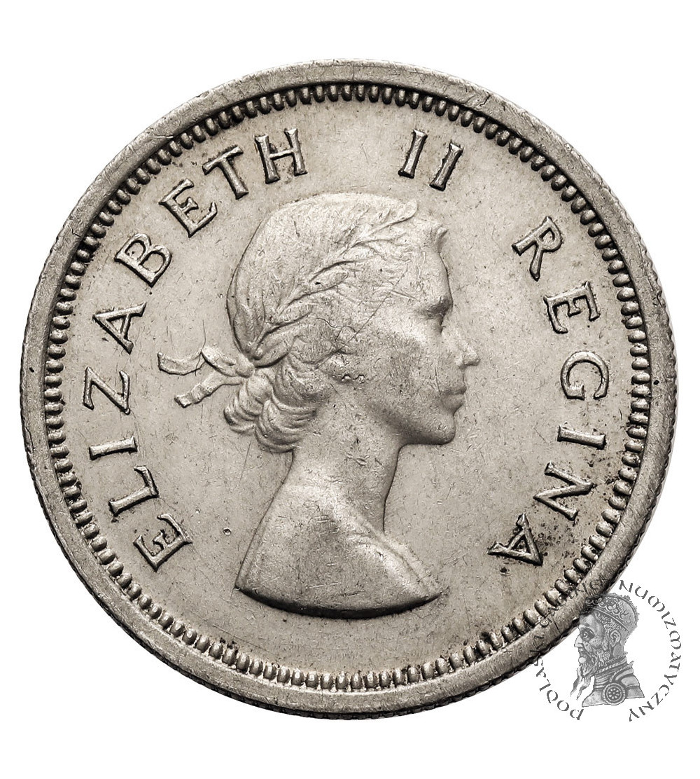 RPA, Elżbieta II (1952-1961). 1 szyling 1958 RPA, Elżbieta II (1952-1961). 1 szyling 1958