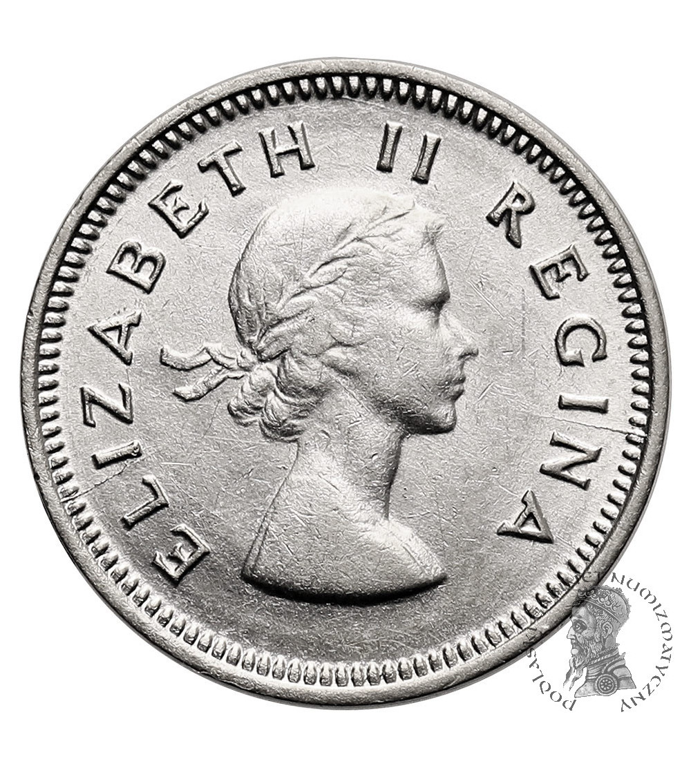RPA, Elżbieta II (1952-1961). 3 Pence 1953