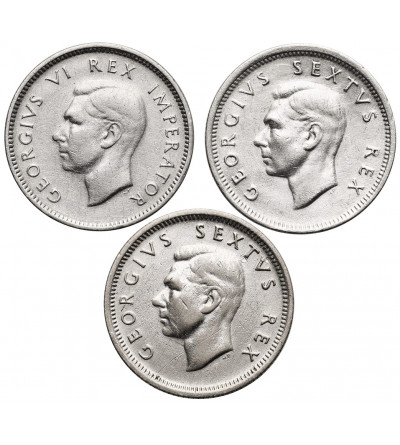 South Africa, George VI (1936-1952). Set of 6 Pence 1945, 1950, 1952