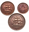 South Africa, George VI (1936-1952). Set of 1/4 Penny (Farthing) 1952, 1/2 Penny 1952, 1 Penny 1952