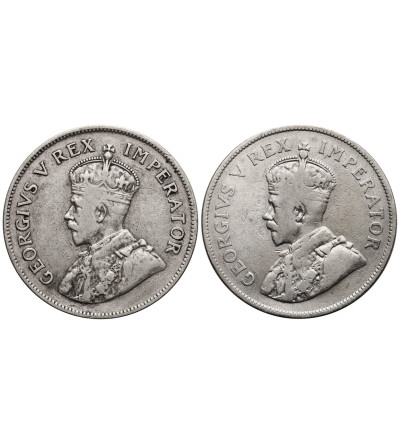 South Africa, George V (1910-1936). Set of 2 1/2 Shillings 1924, 1928